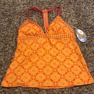 Prana orange swimming top